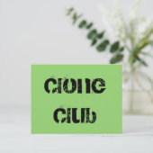 Clone Club Orphan Black blokletters urban stijl Briefkaart (Staand voorkant)