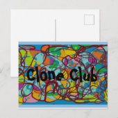 Clone Club van Orphan Black TV show abstracte kuns Briefkaart (Voorkant / Achterkant)