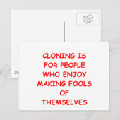 CLONING.png Briefkaart (Voorkant / Achterkant)