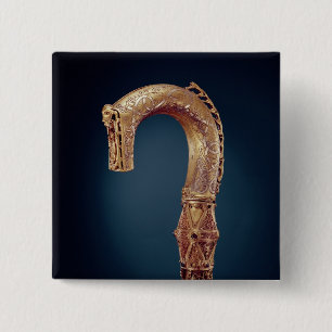 Clonmaclawaai Crozier, County Offaly, Viking Age Vierkante Button 5,1 Cm