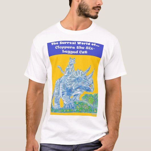 Cloppers het zesbenige kat T-shirt (Voorkant)