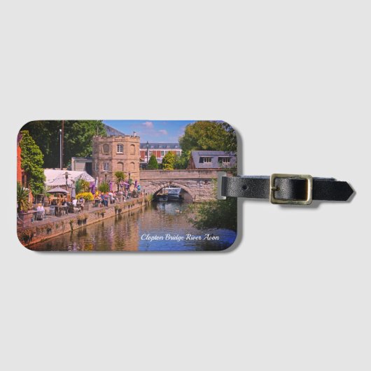 Clopton Bridge Avon Stratford Upon Avon Bagagelabel (Voorkant (horizontaal))