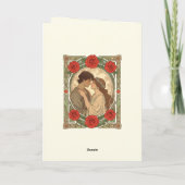 Close Enough To Feel Forever Art Nouveau  Kaart (Achterkant)