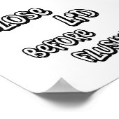 Close Lid Before Flushing Poster (Hoek)