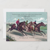 Close Race Derby Invitation Kaart (Voorkant)