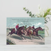 Close Race Derby Invitation Kaart (Staand voorkant)