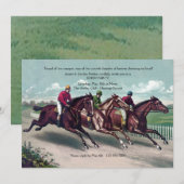 Close Race Derby Uitnodiging (Voorkant / Achterkant)