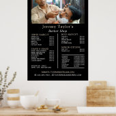Close Shave, Herenkappers Prijslijst Poster (Keuken)
