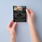 Close Shave, Mannen Barbers Adverteren Flyer (Hand)