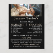 Close Shave, Mannen Barbers Adverteren Flyer (Voorkant)