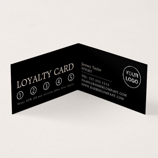 Close Shave, Mannen Barbers, Loyalty Kaart, Visitekaartje (Binnen)