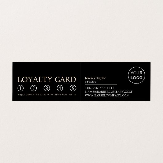 Close Shave, Mannen Barbers, Loyalty Kaart, Visitekaartje (Binnenkant ongevouwen)