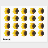Close-up Afbeelding van zonnebloem Ronde Sticker (Vel)