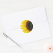 Close-up Afbeelding van zonnebloem Ronde Sticker (Envelop)