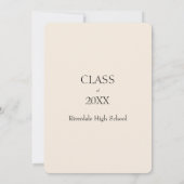 Close-up Afstuderen foto aankondiging (Achterkant)