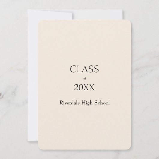 Close-up Afstuderen foto aankondiging (Achterkant)