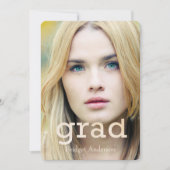 Close-up Afstuderen foto aankondiging (Voorkant)