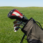 Close-up Amerikaanse vlag Golfheadcover (Insitu)