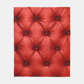 Close up background texture of scarlet red capiton fleece deken (Voorkant)