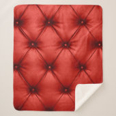 Close up background texture of scarlet red capiton sherpa deken (Voorkant)