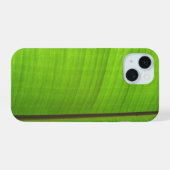 Close-up Bananenblad iPhone 15 Case (Achterkant horizontaal)