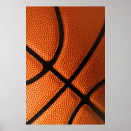 Close-up Basketbal Poster