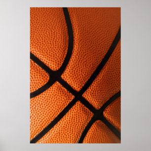 Close-up Basketbal Poster