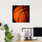 Close-up Basketball Poster (Thuiskantoor)