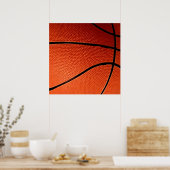 Close-up Basketball Poster (Keuken)
