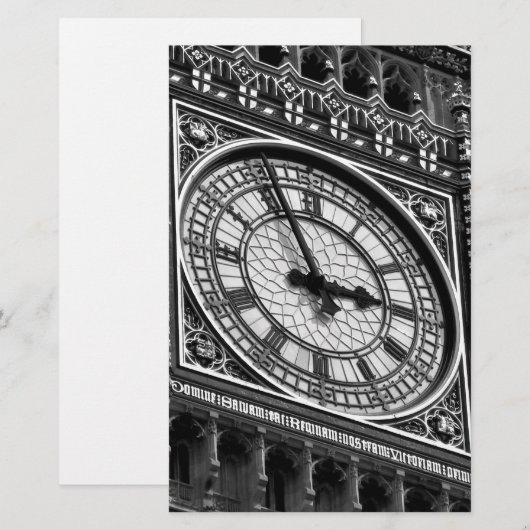 Close-up Big Ben-klokkentoren Reizen Europa Briefpapier (Voorkant / Achterkant)