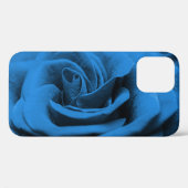Close-up blauw rood roos, macro schoonheid. Case-Mate iPhone case (Achterkant (horizontaal))