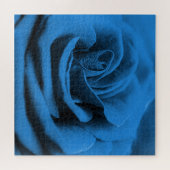 Close-up blauw rood roos, macro schoonheid. legpuzzel (Horizontaal)