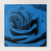 Close-up blauw rood roos, macro schoonheid. legpuzzel (Verticaal)