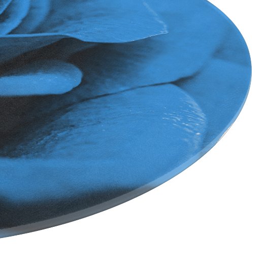 Close-up blauw rood roos, macro schoonheid. snijplank (Hoek)