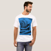 Close-up blauw rood roos, macro schoonheid. t-shirt (Voorkant volledig)