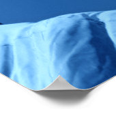 Close-up Blauw Vrijheidsbeeld Poster (Hoek)