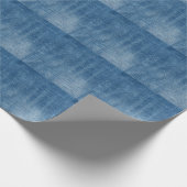 Close-up blauwe denim jeans textuur cadeaupapier (Hoek)