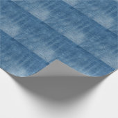 Close-up blauwe denim jeans textuur cadeaupapier (Hoek)