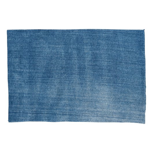 Close-up blauwe denim jeans textuur kussensloop (Voorkant)