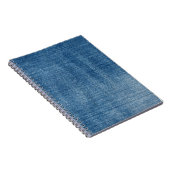 Close-up blauwe denim jeans textuur notitieboek (Rechterzijde)