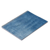 Close-up blauwe denim jeans textuur notitieboek (Linkerzijde)