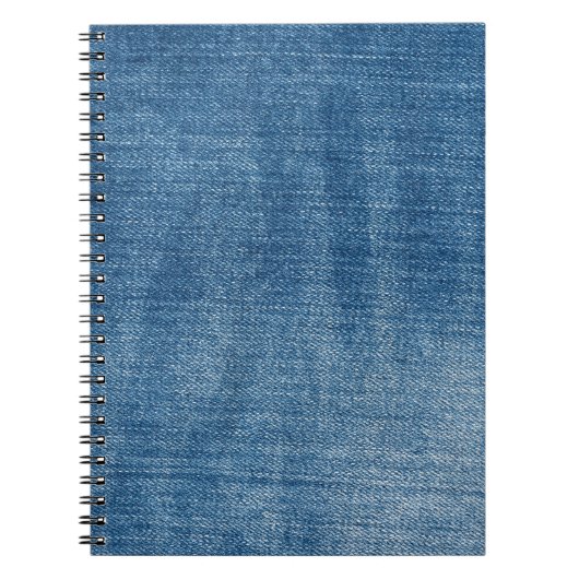 Close-up blauwe denim jeans textuur notitieboek (Voorkant)