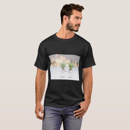 Close-up Bokeh Plant Print T-shirt (Voorkant volledig)