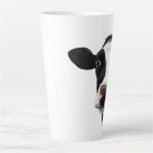 Close-Up Cow Curiosity Latte Mok (Voorkant)