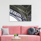 Close-up detail Eiffeltoren Parijs Architectuur Canvas Afdruk (Insitu (Woonkamer))