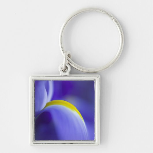Close-up detail van een Blue Flag iris. Sleutelhanger (Voorkant)