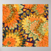 Close-up  doek patroon achtergrond. poster (Voorkant)