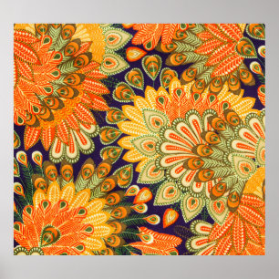 Close-up  doek patroon achtergrond. poster