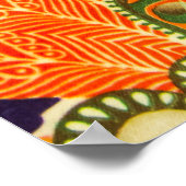 Close-up  doek patroon achtergrond. poster (Hoek)