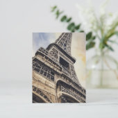 Close-up Eiffeltoren Parijs Love City Travel Briefkaart (Staand voorkant)
